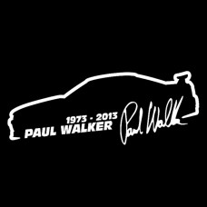 10 шт. Пол Уокер модный автомобиль стиль виниловая наклейка, размер: 13x5 см (серебро)