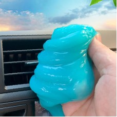 Car Clean Glue Gel Sticker (Sky Blue)