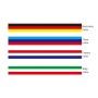 Flag Striped Car Hood Vinyl Sticker Body Decal(Tricolor)