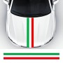 Flag Striped Car Hood Vinyl Sticker Body Decal(italy)