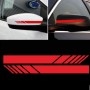 10 PCS Simple Rearview Mirror Car Stickers Rearview Mirror Personality Scratches Reflective Car Stickers(Red)
