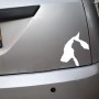 10 PCS Dog and Cat Car Stickers Pet Reflective Waterproof Stickers(White)