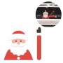 Santa Claus Wiper Sticker Removable Car Rear Windshield Wiper Sticker(Santa Claus 1)