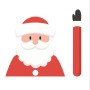 Santa Claus Wiper Sticker Removable Car Rear Windshield Wiper Sticker(Santa Claus 1)