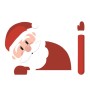 Santa Claus Wiper Sticker Removable Car Rear Windshield Wiper Sticker(Santa Claus 2)