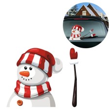 Santa Claus Wiper Sticker Removable Car Rear Windshield Wiper Sticker(Snowman 12)