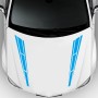 D-1037 Striped Car Sticker Car Side Door Cover Rearview Mirror Combination Sticker(Blue)