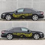 D-347 Butterfly Note Car Sticker Stice Mults Line Line Body Sticker (желтый)