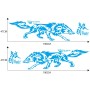 D-70 Wolf Totem Car Stickers Car Personality Modified Car Stickers(Blue)