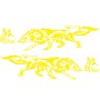 D-70 Wolf Totem Car Stickers Car Personality Modified Car Stickers(Yellow)