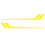 D-716 Car Striped Vinyl Body Stickers Personalized Modification Car Sticker(Yellow)