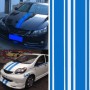 2 ПК. Автомобильные наклейки с капюшоном модифицированные гоночные наклейки с этиленом этилена (синий)