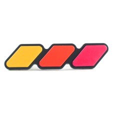 2 ПК Универсальная трехцветная автомобильная наклейка (красный)