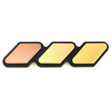 2 PCS Universal Three-color Car Sticker(Gold)