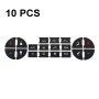 10 PCS Car Button Repair Sticker AC Central Control Sticker(B 19 Key)