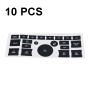 10 PCS Car Button Repair Sticker AC Central Control Sticker(C 21 Key)