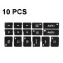 10 PCS Car Button Repair Sticker AC Central Control Sticker(D 16 Key)
