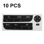 10 PCS Car Button Repair Sticker AC Central Control Sticker(H 14 Key)