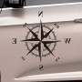 D-336 Car Compass Graphic Sticker Hood Car Body Universal Sticker(Black)