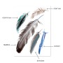 5 Sets Car 3D Feather Body Sticker Scratch Blocking Sticker(Style 2)