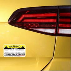 10 PCS Car Safety Warning Rules Sticker