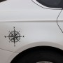 10 ПК, художественный дизайн виниловой NSWE Compass Carm Stickers, черный + белый