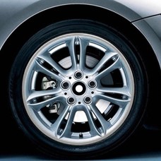 Color 16 inch Wheel Hub Reflective Sticker for Luxury Car(Silver)