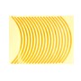 Цвет 16 -дюймовой колесной ступицы светоотражающая наклейка для роскошного автомобиля (желтый)