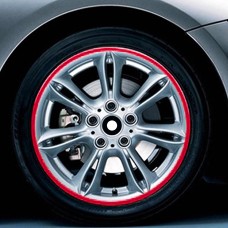 Цвет 17 -дюймовой колесной ступицы светоотражающая наклейка для роскошного автомобиля (красный)