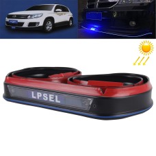2.4m Universal Car Bumper Spoiler Solar Luminous Blue Light Anti-wiping Strip with Light Control And Voice Control