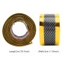 Universal Electroplate Carbon Fibre Car Door Threshold Decoration Strip Decorative Sticker, Size : 3CM x 2M(Gold)