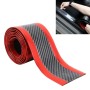 Universal Electroplate Carbon Fibre Car Door Threshold Decoration Strip Decorative Sticker, Size : 3CM x 2M (Red)