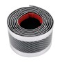 Universal Electroplate Carbon Fibre Car Door Threshold Decoration Strip Decorative Sticker, Size : 3CM x 2M (Silver)