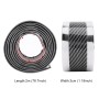 Universal Electroplate Carbon Fibre Car Door Threshold Decoration Strip Decorative Sticker, Size : 3CM x 2M (Silver)