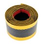 Universal Electroplate Carbon Fibre Car Door Threshold Decoration Strip Decorative Sticker, Size : 5CM x 2M (Gold)