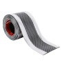 Universal Electroplate Carbon Fibre Car Door Threshold Decoration Strip Decorative Sticker, Size : 5CM x 2M (Silver)