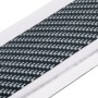 Universal Electroplate Carbon Fibre Car Door Threshold Decoration Strip Decorative Sticker, Size : 5CM x 2M (Silver)