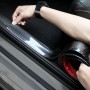 Universal Electroplate Carbon Fibre Car Door Threshold Decoration Strip Decorative Sticker, Size : 5CM x 2M (Silver)