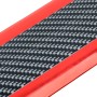 Универсальный гальбоплатный углеродный волокно пороговый декорирующий наклейка, размер: 7 см х 2 м (красный)
