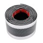 Universal Electroplate Carbon Fibre Car Door Threshold Decoration Strip Decorative Sticker, Size : 7CM x 2M (Silver)