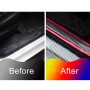 Universal Electroplate Carbon Fibre Car Door Threshold Decoration Strip Decorative Sticker, Size : 7CM x 2M (Silver)