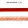 8m Universal DIY Carbon Fiber Rubber Auto Car Door Edge Seal Scratch Protector Decorative Strip(Orange)