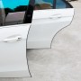 8m Universal DIY Carbon Fiber Rubber Auto Car Door Edge Seal Scratch Protector Decorative Strip(Orange)