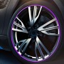 Universal Decorative Scratchproof Stickup 8M Flexible Car Wheel Hub TRIM Mouldings Shining Decoration Strip(Purple)