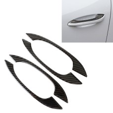 4 ПК, углеродное волокно, автомобиль наружного дверного ручки, декоративная наклейка для Porsche Macan