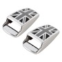 2 PCS / Set Car USA Flag Mini Spout Decorative Cover (Grey)