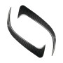 Car Rear Bumper Wind Knife Blade Decoration Sticker for Mercedes-Benz CLA200/220/250/260 (Carbon Fiber Black)