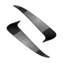 Car Rear Bumper Air Outlet Wind Knife Blade Decoration Sticker Strip for Mercedes-Benz C Class W205 (Carbon Fiber Black)