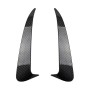 Car Rear Bumper Air Outlet Wind Knife Blade Decoration Sticker Strip for Mercedes-Benz C Class W205 (Carbon Fiber Black)