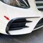 Car Front Wind Knife Decoration Sticker Strip for Mercedes-Benz E Class W213 2016-2020/E200/E260/E300 (Carbon Fiber Black)